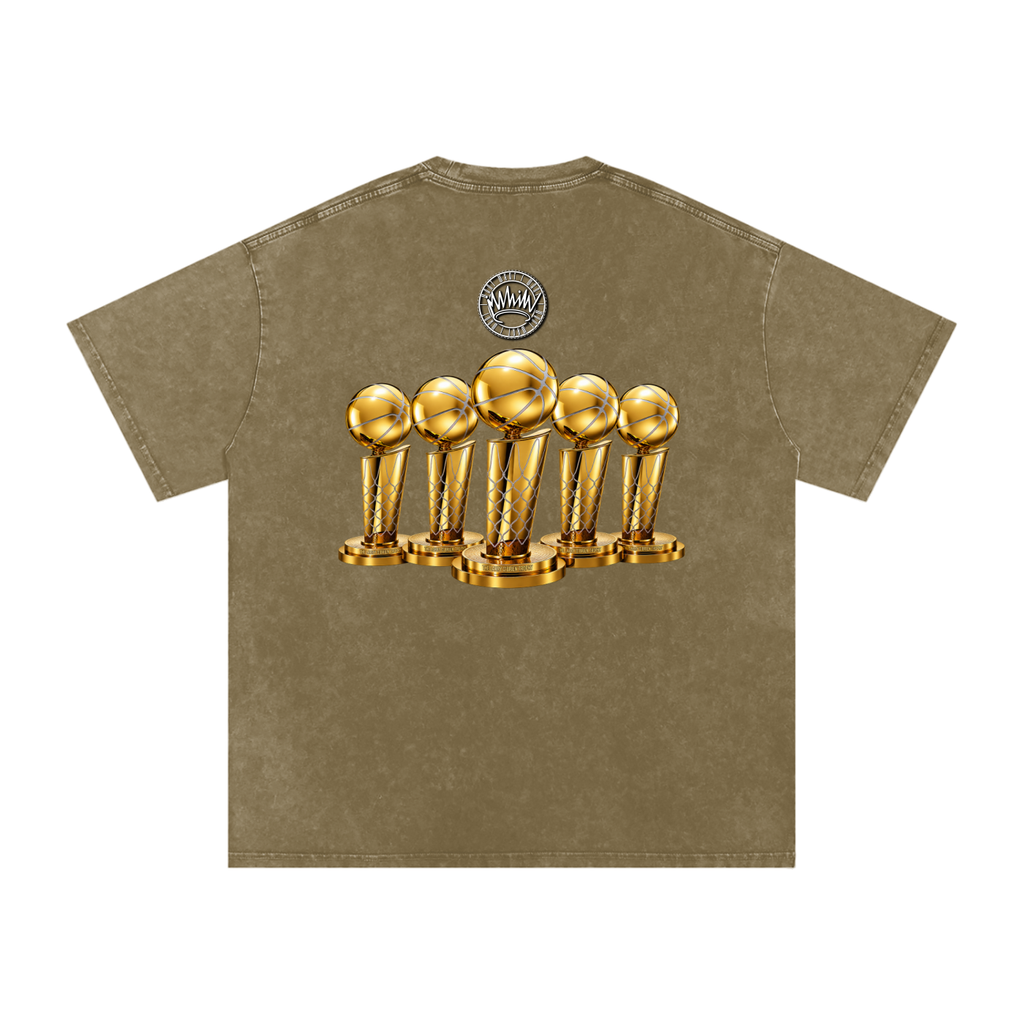 Not Finished - Snow Washed Oversized Cotton T-Shirt